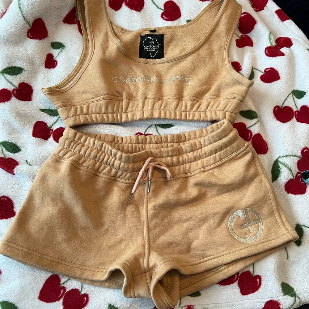 two piece shorts set